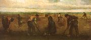 Vincent Van Gogh Farmers Planting Potatoes (nn04) oil painting picture wholesale